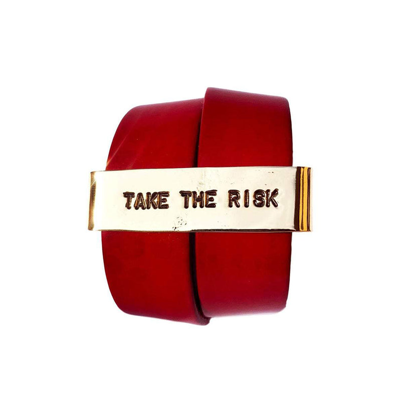 Bracciale in pelle TAKE THE RISK